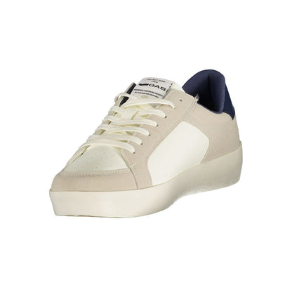 Gas White Polyurethane Men's Sneaker 1728,67403481248,Athletic - Sneakers - Shoes,EU41/US8,EU42/US9,EU43/US10,EU44/US11,EU45/US12,Gas,Men,New with tags,Shoes,Sneakers - Shoes,White