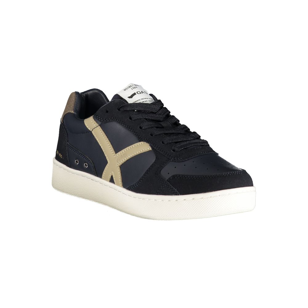 Gas Blue Polyurethane Men Sneaker 1728,67403481248,Athletic - Sneakers - Shoes,Blue,EU41/US8,EU42/US9,EU43/US10,EU44/US11,EU45/US12,Gas,Men,New with tags,Shoes,Sneakers - Shoes