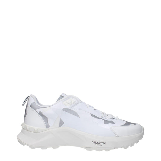 Valentino Garavani White Fabric Athletic Sneakers 1728,75667636384,Athletic - Sneakers - Shoes,EU44/US11,Men,New with tags,Shoes,Sneakers - Shoes,Valentino Garavani,White