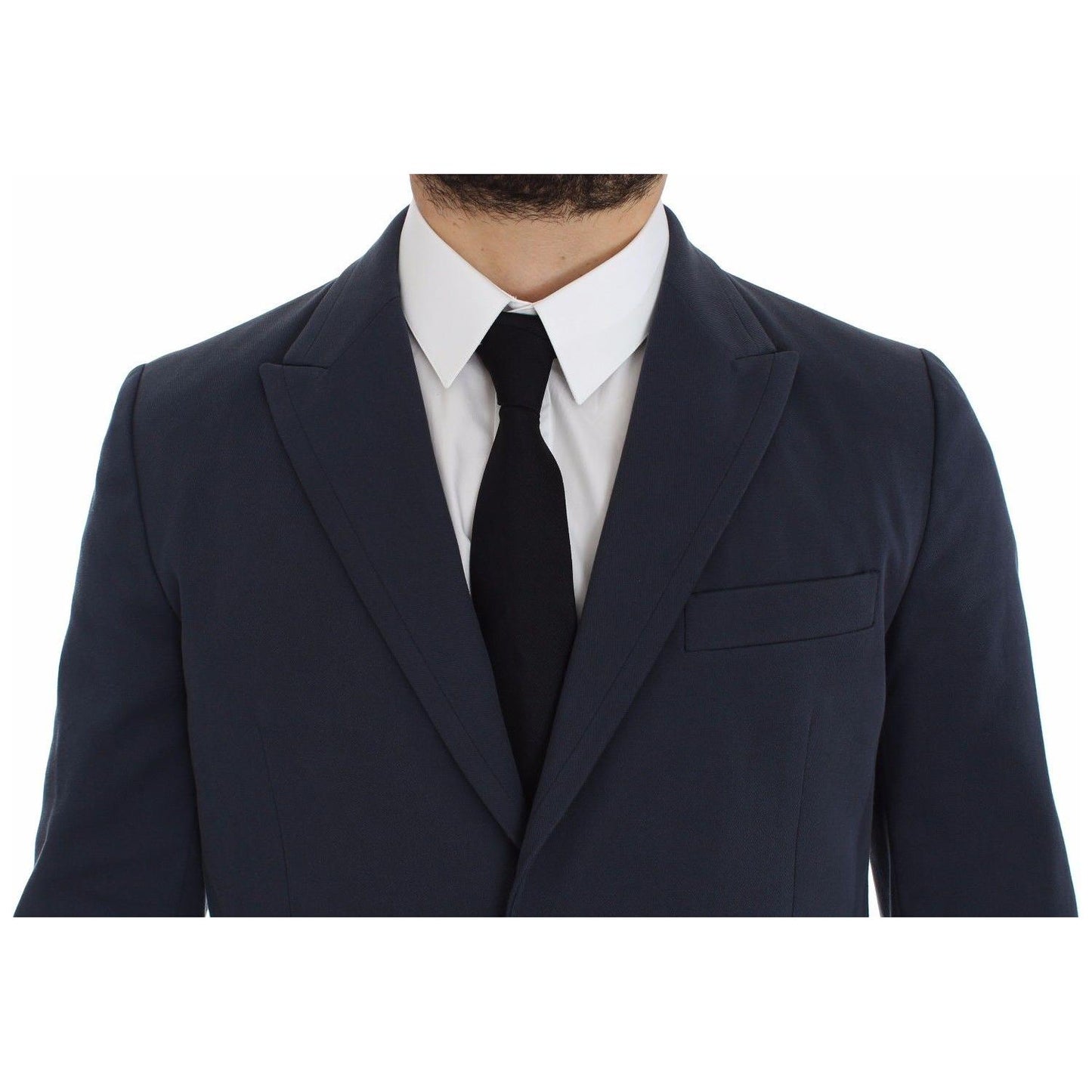 Dolce & Gabbana Blue Cotton Stretch Casual Blazer1728,2% Elastane,5% Silk,67345645728,Blazers - Men - Clothing,Blazers - Suits & Blazers - Clothing,Blue,Clothing,Dolce & Gabbana,IT48 | M,Material: 93% Cotton,Men,Men - Clothing,New with tags,Suits & Blazer
