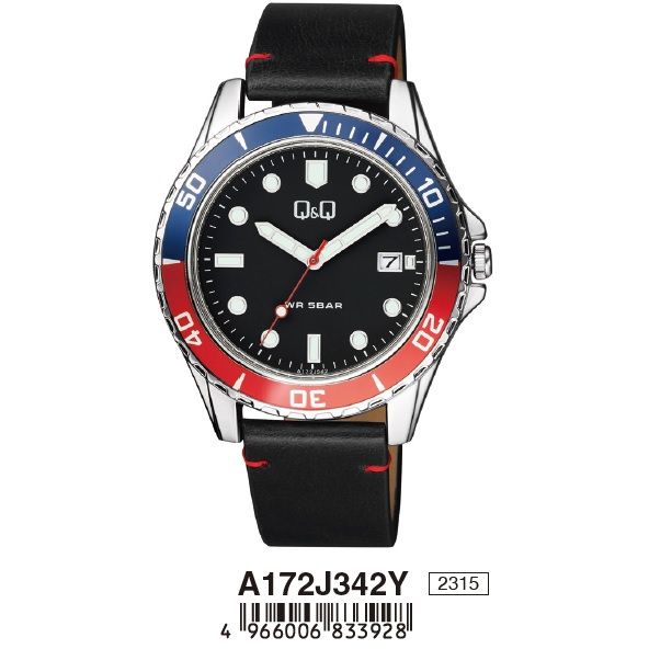 Q&Q Mod. GENT DATE Gent,READY STOCKED WATCHES,Wristwatch