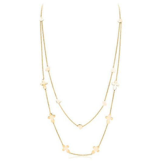 AMEN Mod. CROCI CUORI DOPPIA BIJOUX,Lady,Necklace,Necklaces - Jewellery - Accessories,Watches,Watches - Accessories,Women