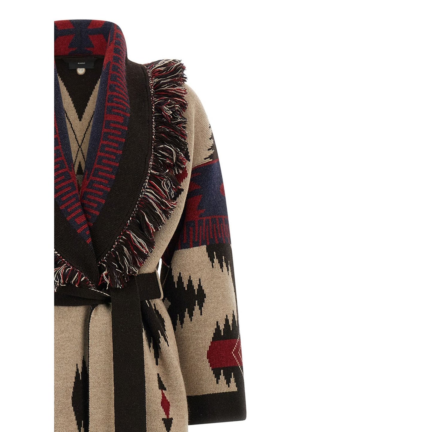 Alanui Multicolor Virgin Wool Coat