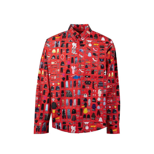 Balenciaga Multicolor Cotton Pattern Shirt 1728,72470364320,Balenciaga,Clothing,IT48 | M,Men,Multicolor,New with tags,Pattern - Shirts - Clothing,Shirts - Clothing