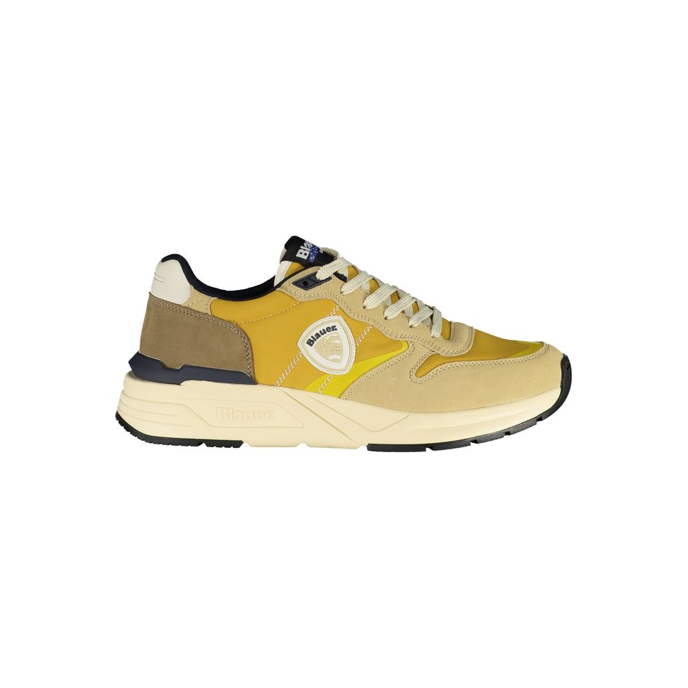 Blauer Beige Polyester Sneaker1728,67465543840,Athletic - Sneakers - Shoes,Beige,Blauer,EU43/US10,Men,Men - Shoes,New with tags,Shoes,Sneakers - Men - Shoes,Sneakers - Shoes
