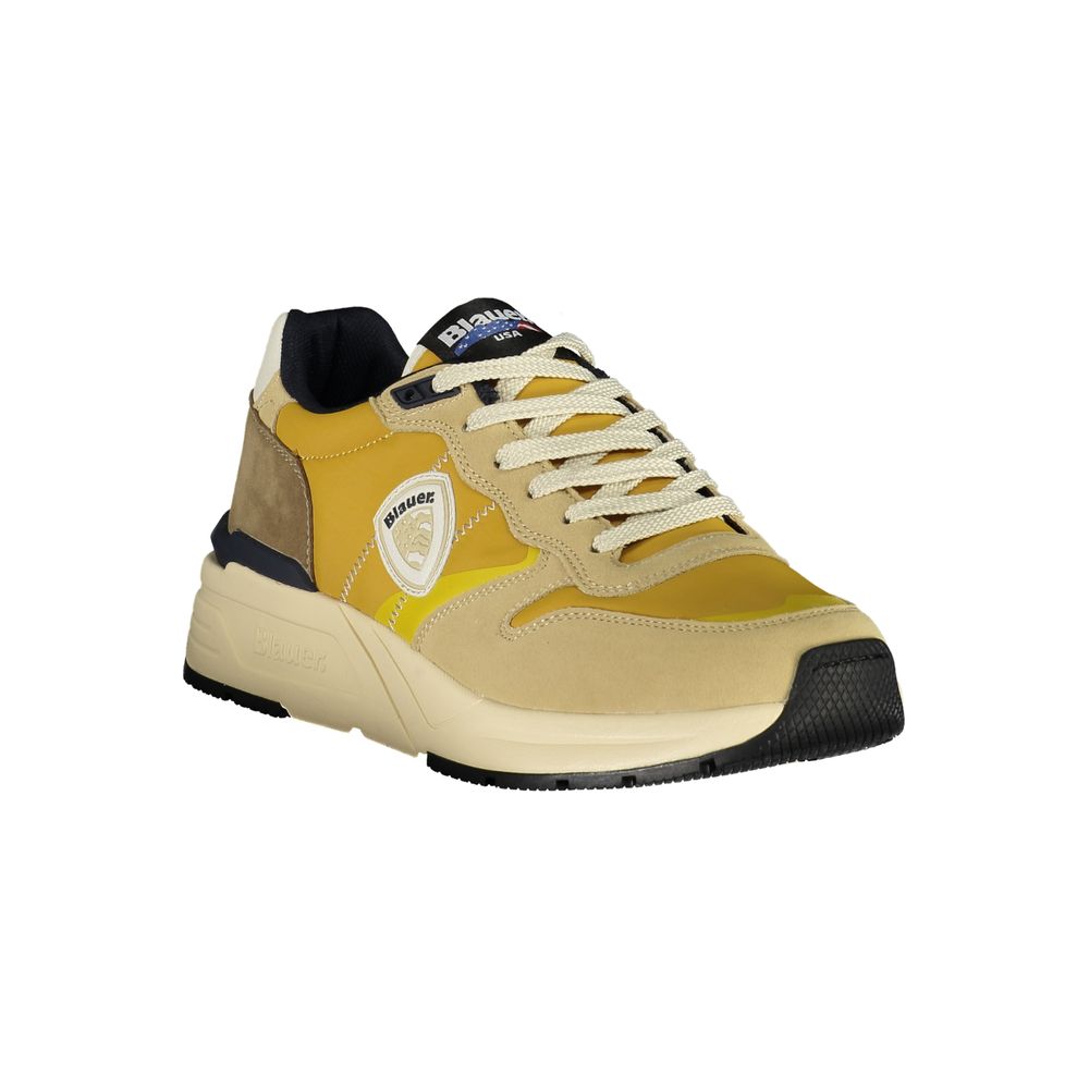 Blauer Beige Polyester Sneaker1728,67465543840,Athletic - Sneakers - Shoes,Beige,Blauer,EU43/US10,Men,Men - Shoes,New with tags,Shoes,Sneakers - Men - Shoes,Sneakers - Shoes