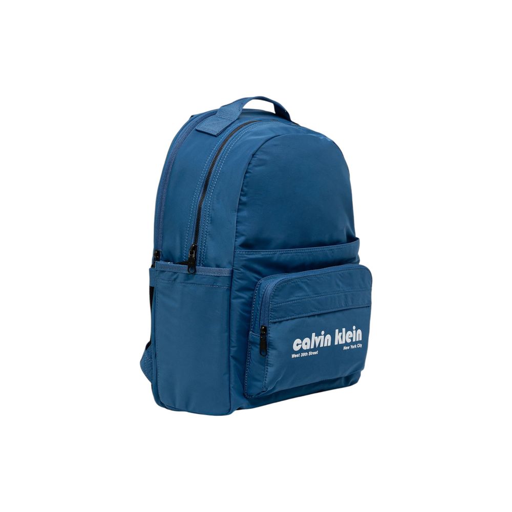 Calvin Klein Blue Recycled Polyester Backpack 1728,71956299936,Backpacks - Bags,Bags,Blue,Calvin Klein,Men,New with tags