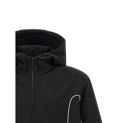Diesel Black Polyamide Shell Jacket