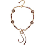 Dolce & Gabbana Gold Tone Brass Crystal Embellished Waist Chain Belt SMY10405-M