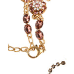 Dolce & Gabbana Gold Tone Brass Crystal Embellished Waist Chain Belt SMY10405-M