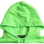Dolce & Gabbana Green Logo Hooded Pullover Sweatshirt Sweater TSH86574-48
