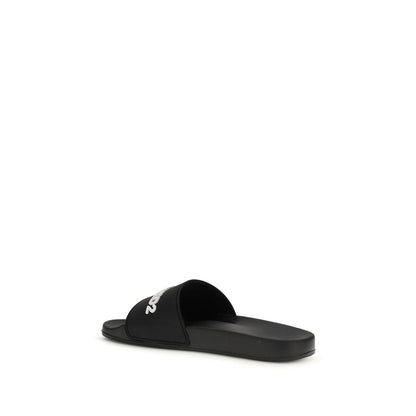 Dsquared² Black Rubber Sandals1728,72470364320,Black,Dsquared²,EU40/US7,EU41/US8,EU42/US9,EU43/US10,EU44/US11,EU45/US12,Men,New with tags,Sandals - Shoes,Shoes
