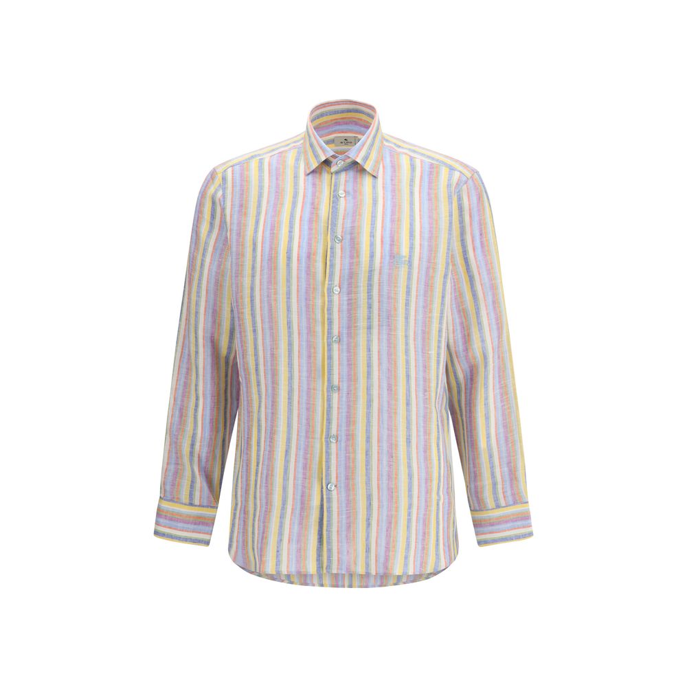 Etro Multicolor Linen Pattern Shirt 1728,38,39,40,41,42,43,72470364320,Clothing,Etro,Men,Multicolor,New with tags,Pattern - Shirts - Clothing,Shirts - Clothing
