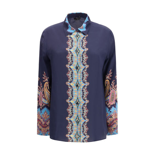 Etro Multicolor Silk Pattern Shirt 1728,72470364320,Clothing,Etro,IT42 | L,IT44 | L,Multicolor,New with tags,Pattern - Shirts - Clothing,Shirts - Clothing,Women