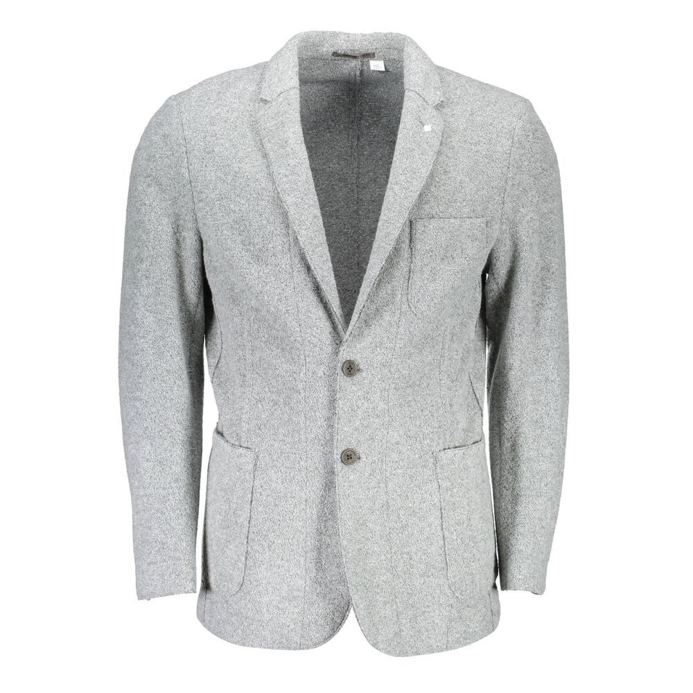 Gant Gray Polyester And Wool Blazer 1728,67400106144,Blazers - Suits & Blazers - Clothing,Clothing,Gant,Gray,IT48 | M,Men,New with tags,Suits & Blazers - Clothing