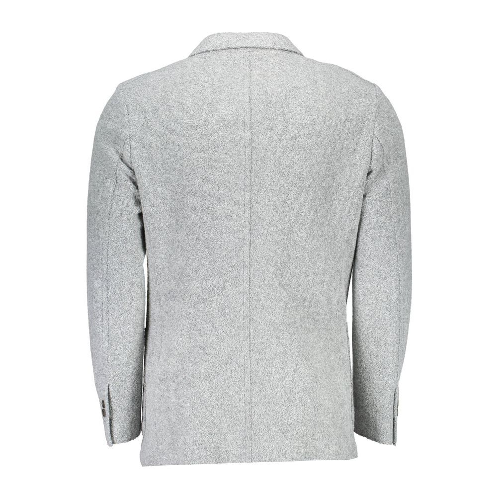 Gant Gray Polyester And Wool Blazer 1728,67400106144,Blazers - Suits & Blazers - Clothing,Clothing,Gant,Gray,IT48 | M,Men,New with tags,Suits & Blazers - Clothing
