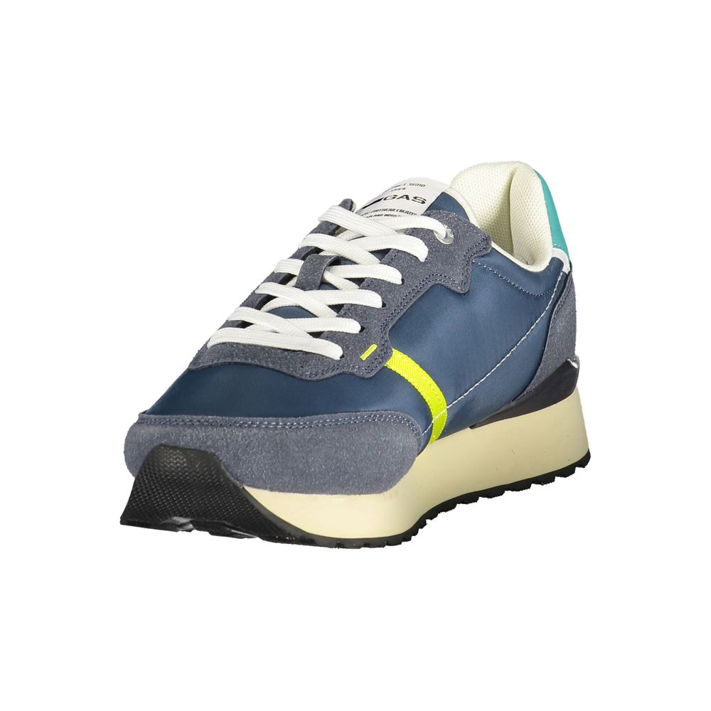 Gas Blue Polyester Men Sneaker 1728,67403481248,Athletic - Sneakers - Shoes,Blue,EU40/US7,EU41/US8,EU42/US9,EU43/US10,EU44/US11,Gas,Men,New with tags,Shoes,Sneakers - Shoes