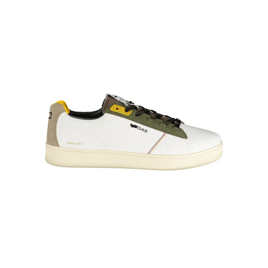 Gas White Polyester Men Sneaker 1728,67403481248,Athletic - Sneakers - Shoes,EU41/US8,EU42/US9,EU44/US11,EU45/US12,Gas,Men,New with tags,Shoes,Sneakers - Shoes,White