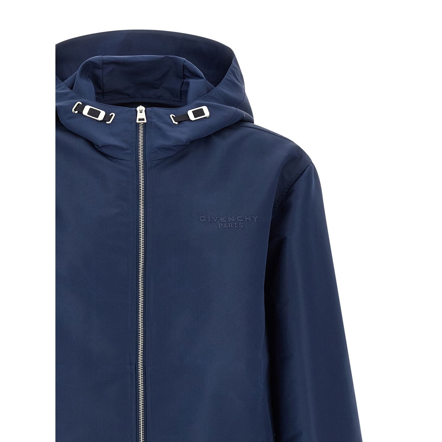 Givenchy Blue Polyester Shell Jacket