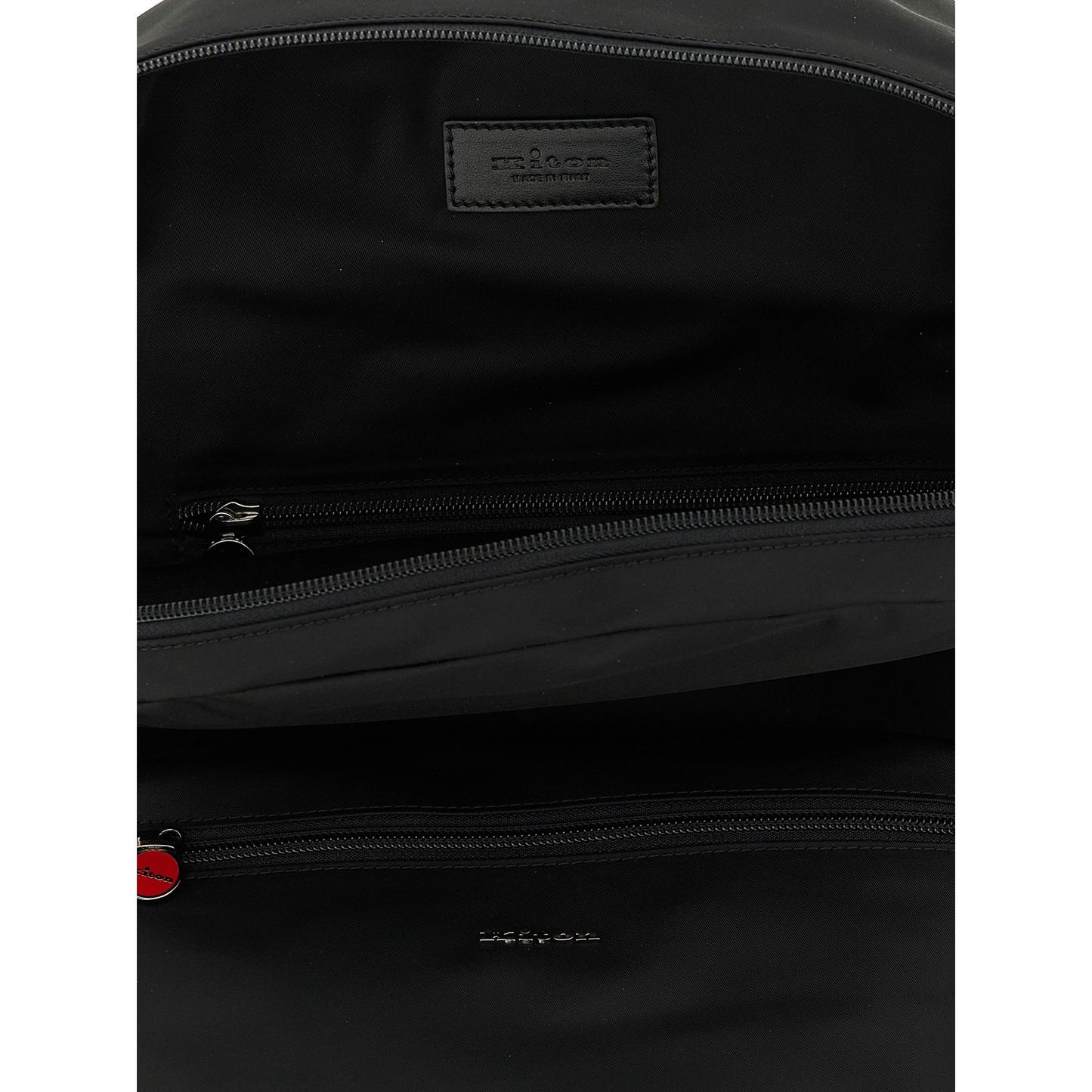 Kiton Black Polyamide Backpack
