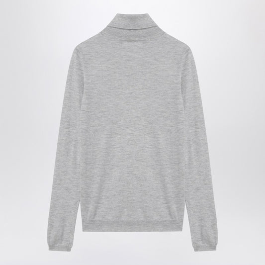 Brunello Cucinelli Light grey turtleneck in cashmere blend