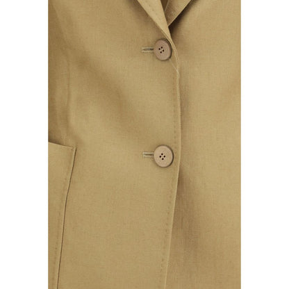 Max Mara Beige Linen Jacket