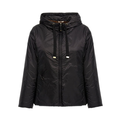 Max Mara Black Polyester Shell Jacket