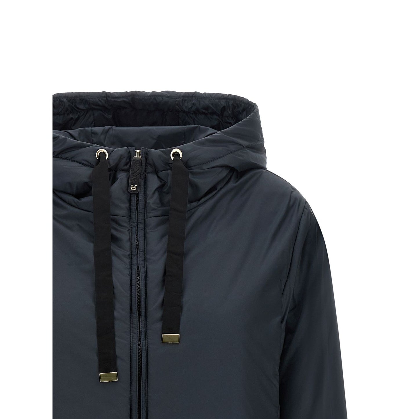 Max Mara Blue Polyester Shell Jacket