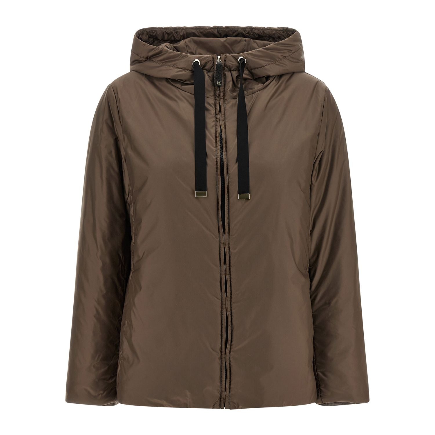Max Mara Brown Polyester Full-Length Jacket