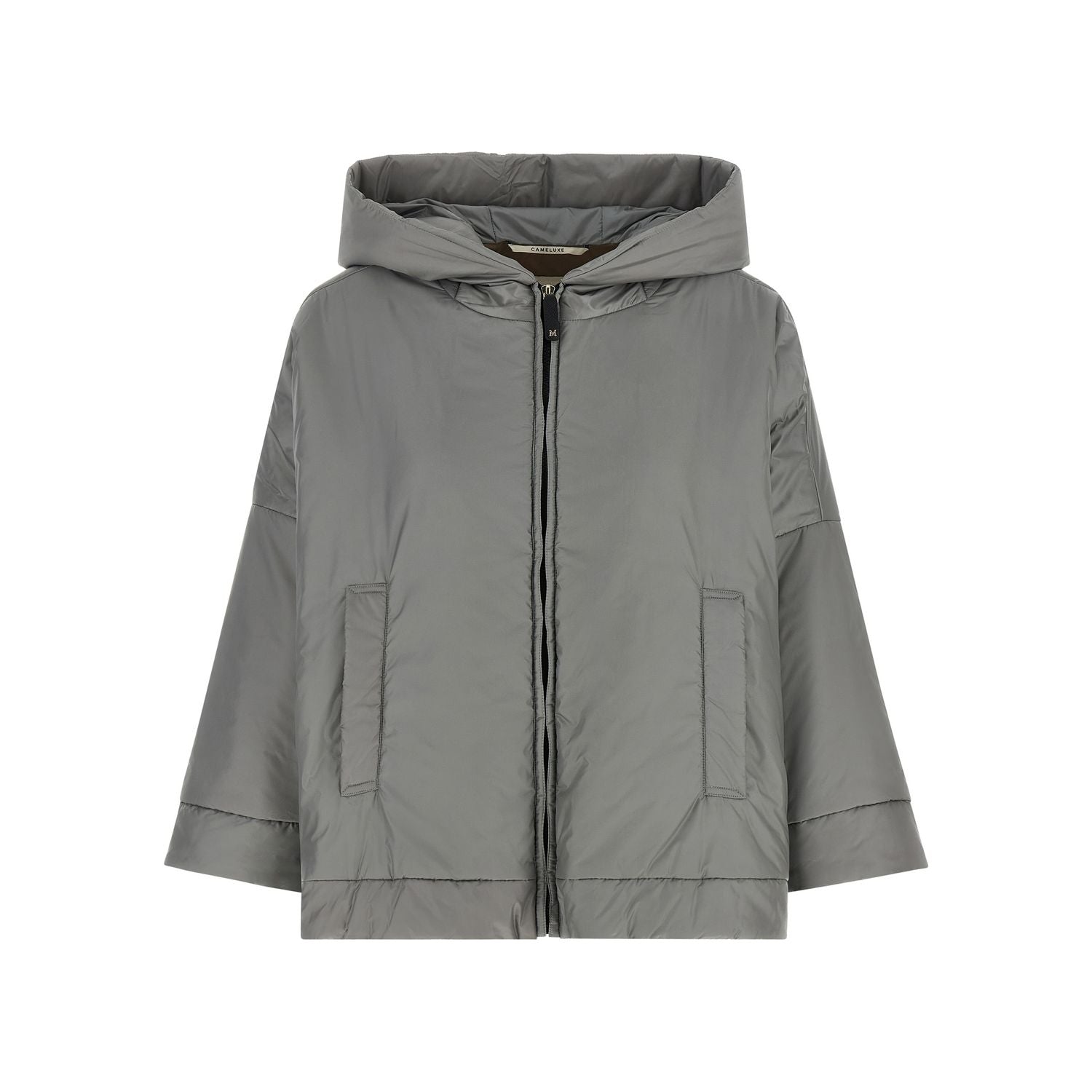 Max Mara Gray Polyester Shell Jacket