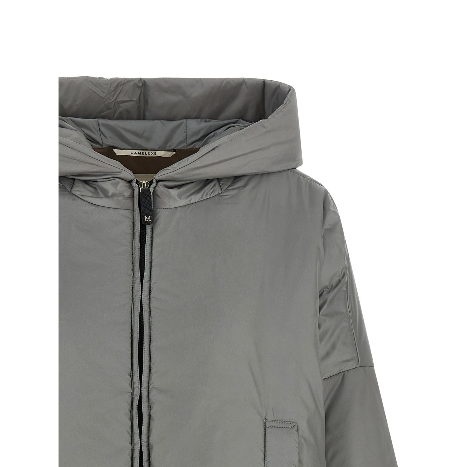 Max Mara Gray Polyester Shell Jacket