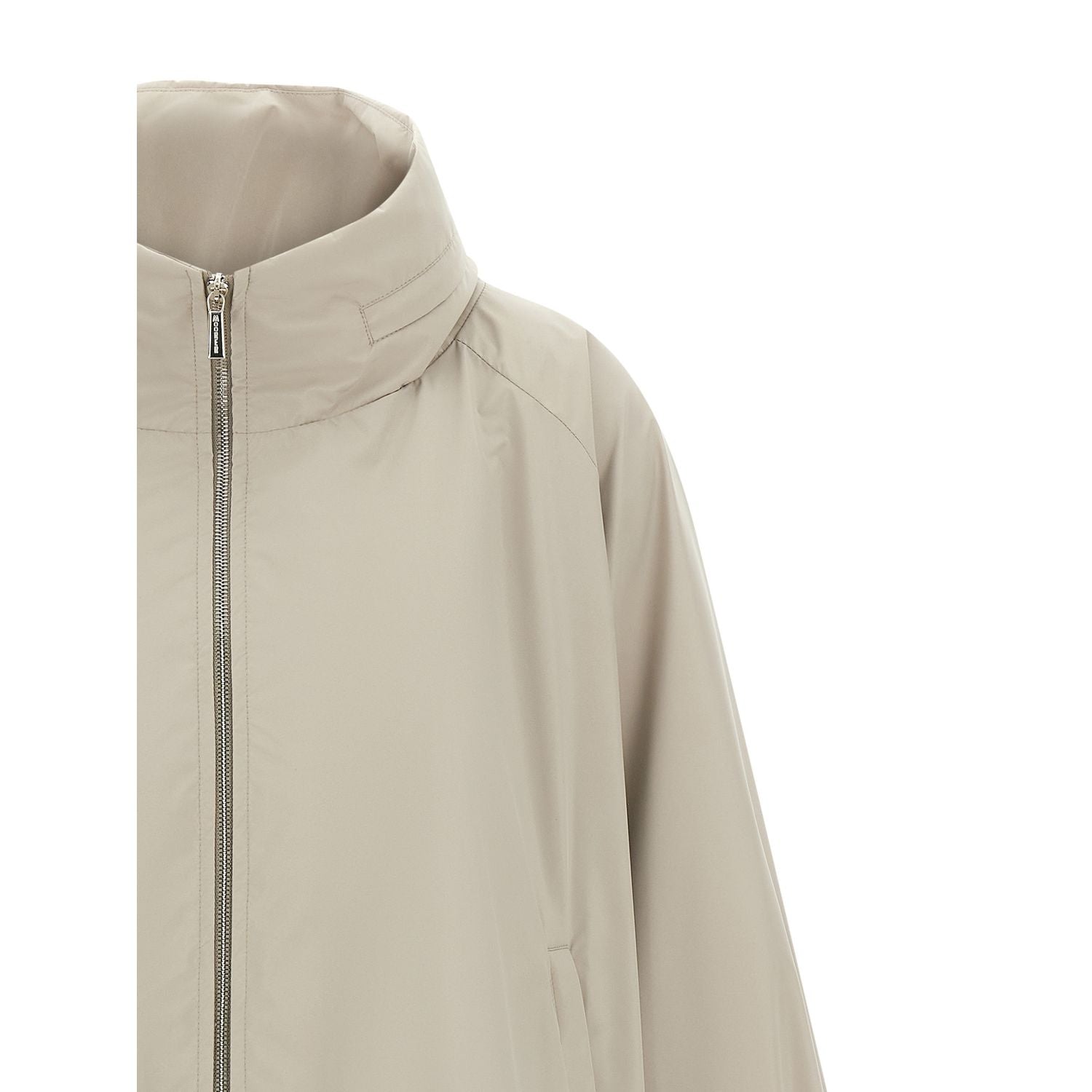 MooRER Gray Polyester Shell Jacket