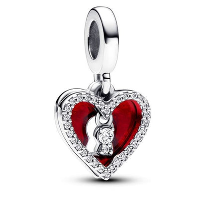 PANDORA CHARMS Mod. SPARKLING REF HEART Jewel,JEWELRY,Lady