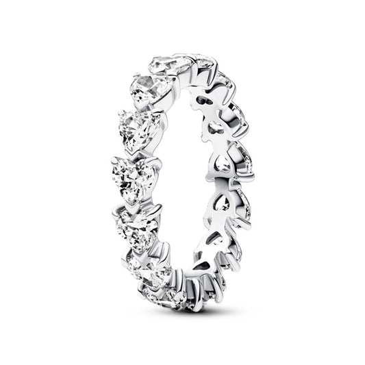 PANDORA JEWELRY Mod. ROW OF HEARTS ETERNITY RING Jewel,JEWELRY,Lady