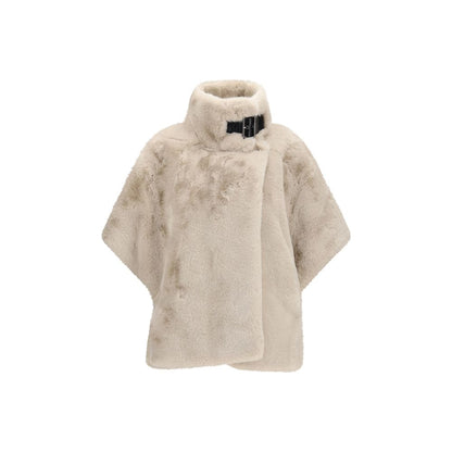 PINKO Beige Polyester Full-Length Jacket