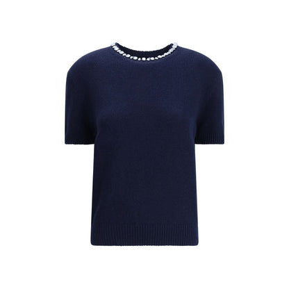 Prada Blue Fleece Wool Sweatshirt 1728,72470364320,Blue,Clothing,IT46 | S,IT48 | M,IT50 | L,Men,New with tags,Prada,Sweaters - Clothing,Sweatshirts - Sweaters - Clothing