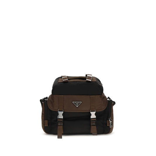 Prada Brown Recycled Polyamide Shoulder Bag