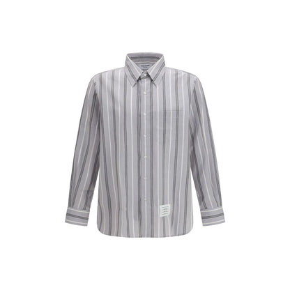Thom Browne Gray Cotton Pattern Shirt 1728,4,72470364320,Clothing,Gray,Men,New with tags,Pattern - Shirts - Clothing,Shirts - Clothing,Thom Browne