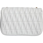 Versace White Mini Nappa Leather Crossbody Shoulder Bag Versace Light Gray