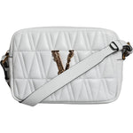 Versace White Quilted Nappa Leather Crossbody Shoulder Bag BAG1609