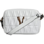 Versace White Quilted Nappa Leather Crossbody Shoulder Bag BAG1609
