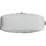 Versace White Quilted Nappa Leather Crossbody Shoulder Bag BAG1609